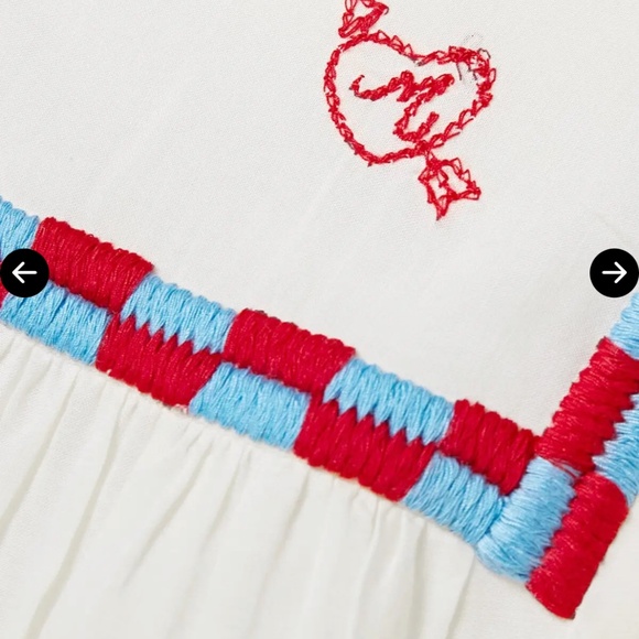 NWOT The Breeze Embroidered Cotton-Blend Voile White Blouse Size Extra Small - Picture 4 of 6